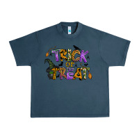 Midnight Navy trick or treat Urban Heavy Tee - BundleAndBundleShop