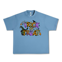 Pebble Blue trick or treat Urban Heavy Tee - BundleAndBundleShop