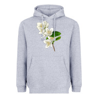 Heather Grey Mock Oranges Heavyweight Hoodie - LillyAllenDesigns