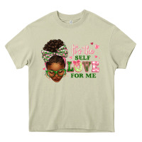 Mossy sorority colors it's the self love for me afro wom Heavy Core Tee - texasbilliewilder