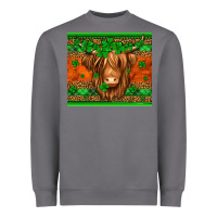Storm st patricks day long haired cow Heavyweight Sweatshirt - Jasminsmagicworld