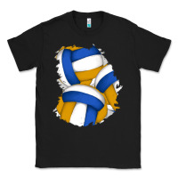 Black volleyball patch Classic Tee - AdoDesignShop