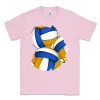 Bubblegum Pink volleyball patch Classic Tee - AdoDesignShop