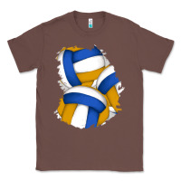 Chestnut volleyball patch Classic Tee - AdoDesignShop