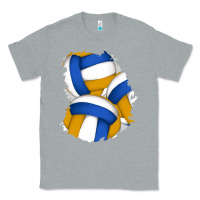 Heather Grey volleyball patch Classic Tee - AdoDesignShop
