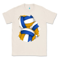 Natural volleyball patch Classic Tee - AdoDesignShop