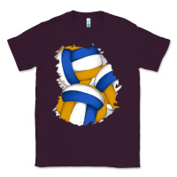 Plum volleyball patch Classic Tee - AdoDesignShop
