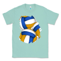 Seafoam volleyball patch Classic Tee - AdoDesignShop