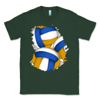 Sports Green volleyball patch Classic Tee - AdoDesignShop