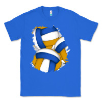 True Royal volleyball patch Classic Tee - AdoDesignShop