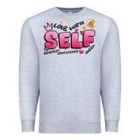 Heather Grey self love Premium Sweatshirt - Artiststas