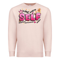 Pale Pink self love Premium Sweatshirt - Artiststas
