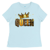 Baby Blue queen glitter Ladies Tee - RanaPortraitStore