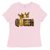 Bubblegum Pink queen glitter Ladies Tee - RanaPortraitStore
