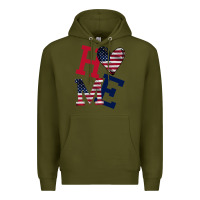 Army Green American Flag Home Premium Hoodie - Bettercallsaul