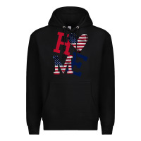 Black American Flag Home Premium Hoodie - Bettercallsaul