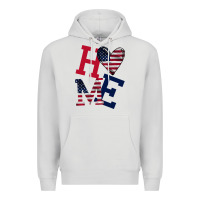 Dove Grey American Flag Home Premium Hoodie - Bettercallsaul