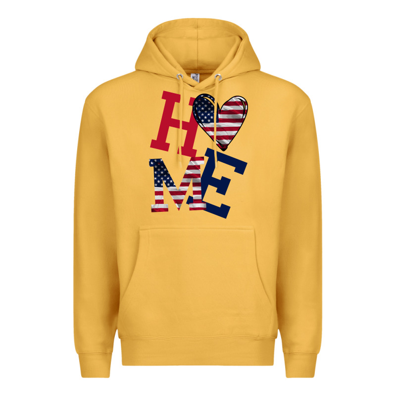 American Flag Home Premium Hoodie by Bettercallsaul | Teevron