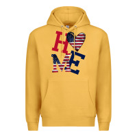 Mustard American Flag Home Premium Hoodie - Bettercallsaul