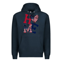 Navy American Flag Home Premium Hoodie - Bettercallsaul