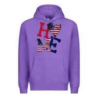 Purple American Flag Home Premium Hoodie - Bettercallsaul