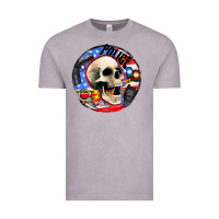 Vintage Zinc police skull and police equipment Vintage Tee - AdoDesignShop