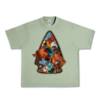 Oil Green arrowhead rodeo Urban Heavy Tee - JahusDesignShop
