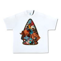 White arrowhead rodeo Urban Heavy Tee - JahusDesignShop
