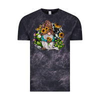 Cloud Black gnomes sunflower cactus Vintage Tee - JahusDesignShop
