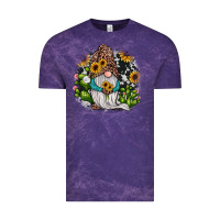 Cloud Purple gnomes sunflower cactus Vintage Tee - JahusDesignShop
