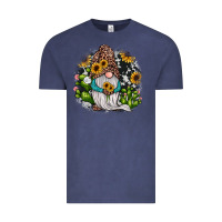 Vintage Denim gnomes sunflower cactus Vintage Tee - JahusDesignShop