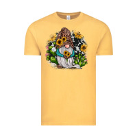 Vintage Mustard gnomes sunflower cactus Vintage Tee - JahusDesignShop