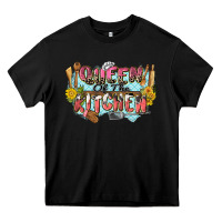 Black queen of the kitchen Heavy Core Tee - Zillion Design Studio
