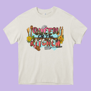 Queen Of The Kitchen Heavy Core Tee Designed By Zillion Design Studio