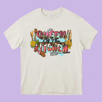 Queen Of The Kitchen Heavy Core Tee Designed By Zillion Design Studio