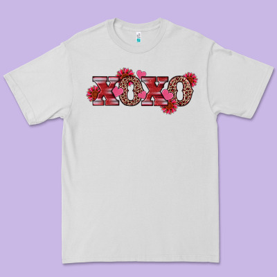 Premium Tee valentine's day xoxo sunflower heart