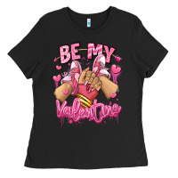Black be my valentine light skinned girl sneakers Ladies Tee - RanaPortraitStore