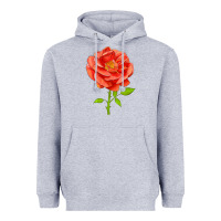 Heather Grey All A Twitter Rose Heavyweight Hoodie - LillyAllenDesigns