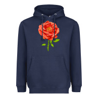 Navy All A Twitter Rose Heavyweight Hoodie - LillyAllenDesigns