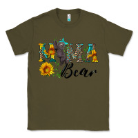 Army Green blue mama bear with cute bear Classic Tee - Artiststas