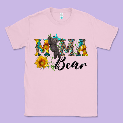 Blue Mama Bear With Cute Bear Classic Tee Designed By Artiststas