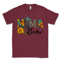 Burgundy blue mama bear with cute bear Classic Tee - Artiststas