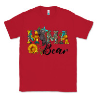 Red blue mama bear with cute bear Classic Tee - Artiststas