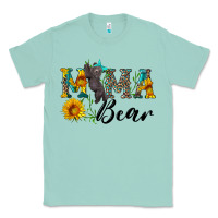 Seafoam blue mama bear with cute bear Classic Tee - Artiststas