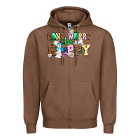 Chestnut Don't worry be hoppy Zipper Hoodie - NancyCooperArtShop