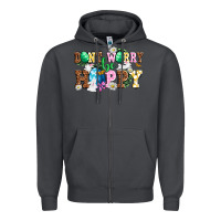 Smoke Don't worry be hoppy Zipper Hoodie - NancyCooperArtShop