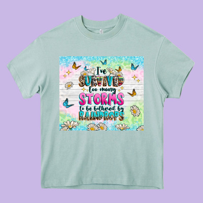 Ive Survived Too Many Storms Heavy Core Tee Designed By Texasbilliewilder
