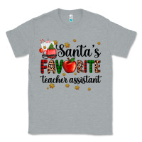 Heather Grey santa's favorite teacher assistant Classic Tee - AdoDesignShop