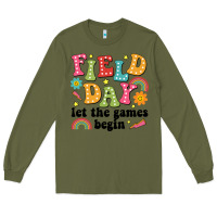 Army Green field day let the games begin Long Sleeve Tee - JahusDesignShop