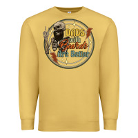 Antique Gold dads with beards are better Premium Sweatshirt - Artiststas